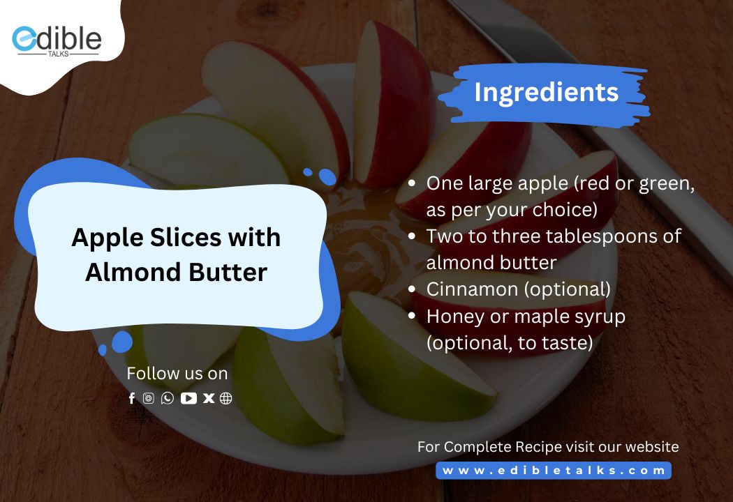 Apple Slices with Almond Butter