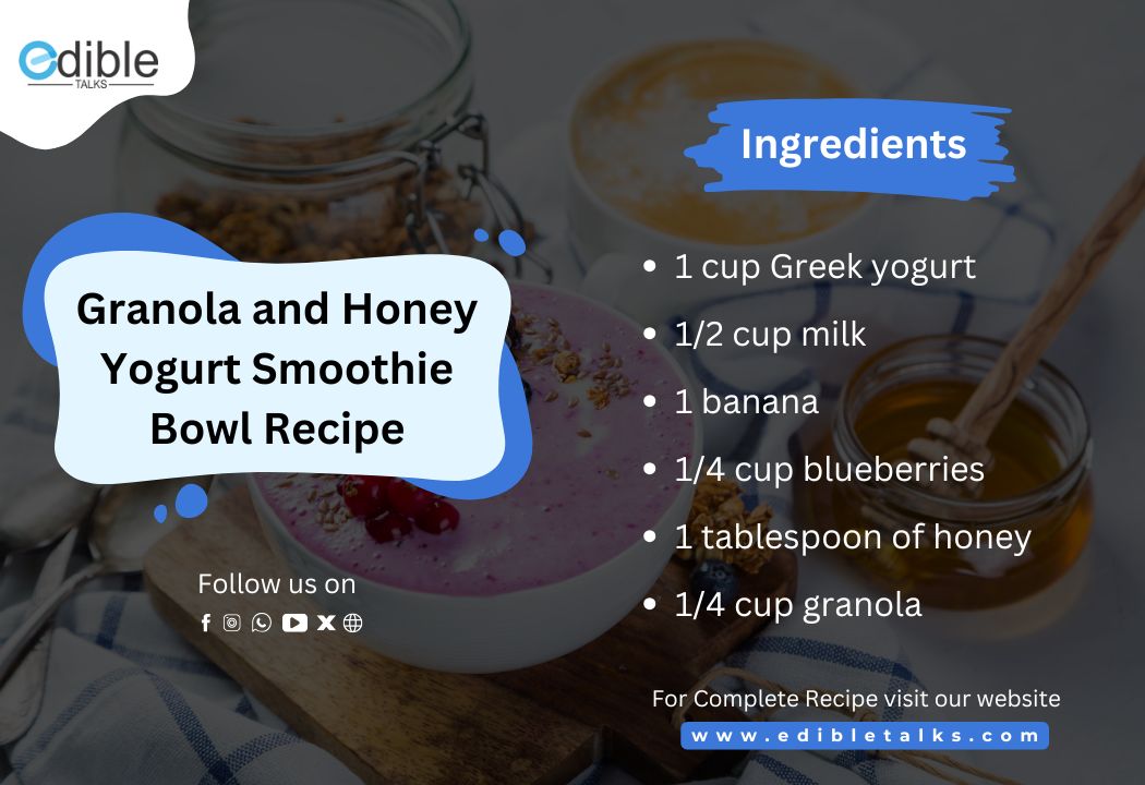 Granola and Honey Yogurt Smoothie Bowl Recipe