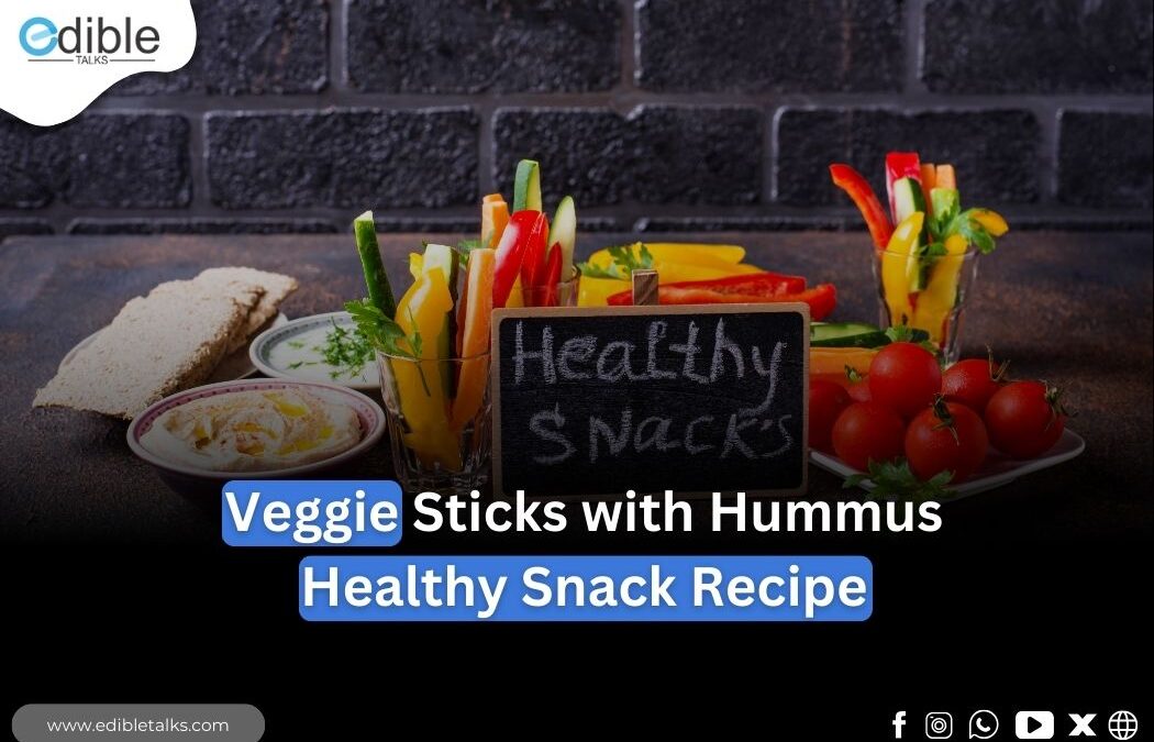 Veggie Sticks with Hummus || Healthy Snack Recipe