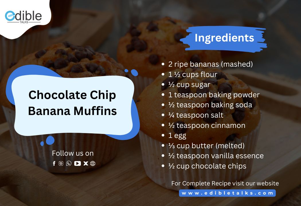 Chocolate Chip Banana Muffins