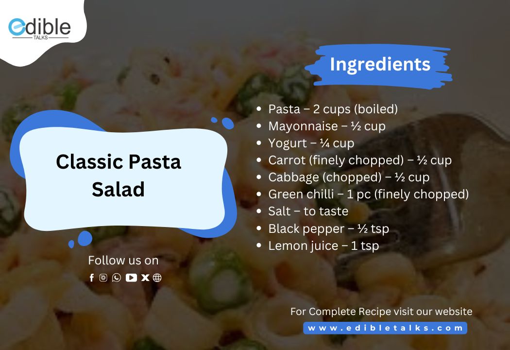 Classic recipe of Pasta 